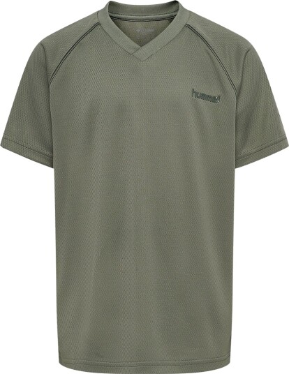 Hummel T skjorte   HmlJR Active   Castor Grå   Hummel   11 12 år (146 152)   T skjorte   Armygrønn