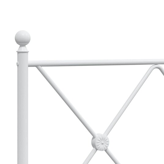  Sengegavl i metall hvit 100 cm 8721012374645