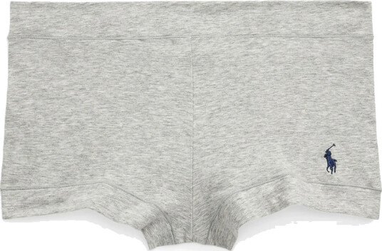 Polo Ralph Lauren Intimates Stretch Cotton Girl Short   Grey   XL