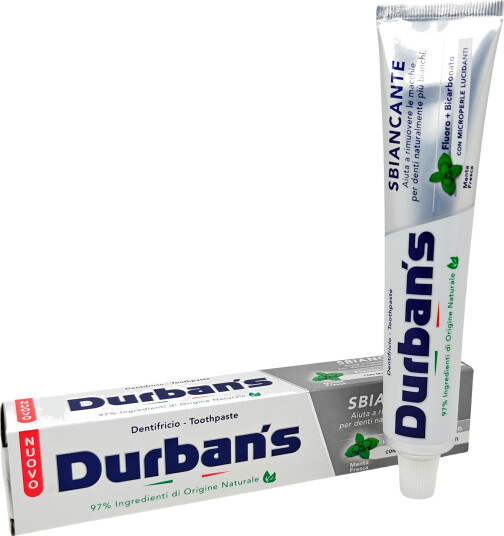 Durban"s Hydroxyapatite Tannkrem Ultra Whitening 75 ml. Durban"s Hydroxyapatite Tannkrem Ultra Whitening 75 ml.