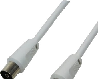 Logilink Ca1061 2,5 M Coaxial Plug Coaxial Jack Hvit