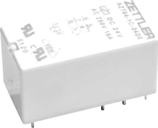 Zettler Electronics Az764 1A 12D Printrelé 12 V/Dc 16 1 X Sluttkontakt 1 Stk