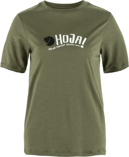 Fjellreven Hoja Wool T-shirt W Laurel Green XS