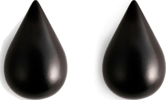 Normann Copenhagen Dropit knagger 2-pack svart stor Normann Copenhagen Dropit knagger 2-pack svart stor