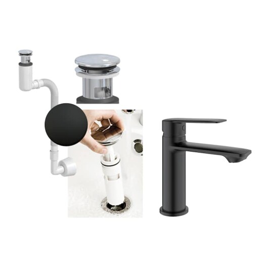 Macro Design Taro med Vannlås og Bunnventil Pop Up EasyClean PKT 00026