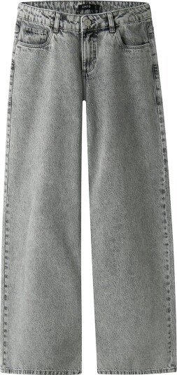 LMTD Nlfbirm Lw Wide Pant Noos Grey 140