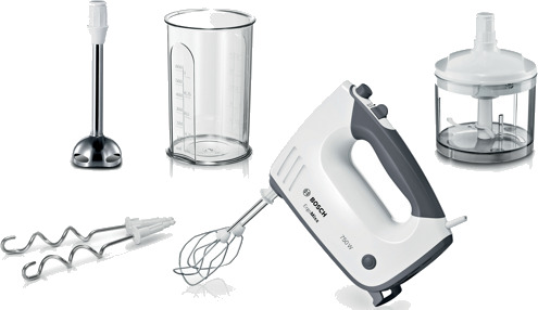 Bosch MFQ37480 Håndmikser 400W med Ergonomisk Design og Turbofunksjon Hvit