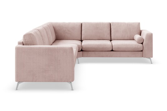 Ocean Lyx 5 seters Vendbar L formet Hjørnesofa i Manchester   Rosa