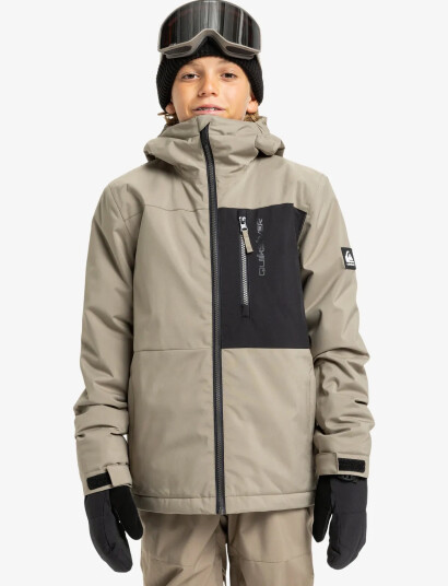 Quiksilver Side Hit Solid Youth Jk - Beige - 140