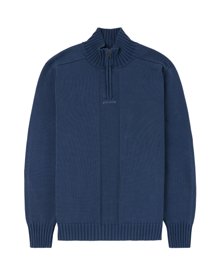 Amundsen Sports Lascar Half Zip Herre Denim Blue L