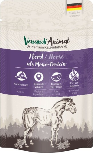 Venandi Animal Våtfôr Sparepakke Monoprotein Hest 24 X 125 G