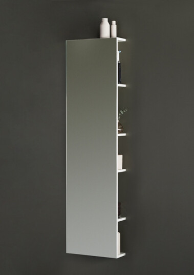 Hafa Speil Store I Helfigur 40x155 cm m/oppbevaring Hvit