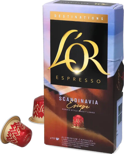 L"OR | Scandinavia Escape Lungo 10 kapsler til Nespresso®