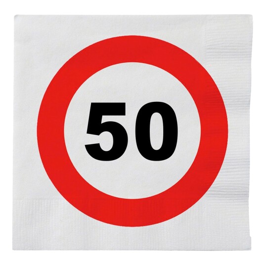 Papirservietter Trafikkskilt 50 20 pakning Papirservietter Trafikkskilt 50 20 pakning