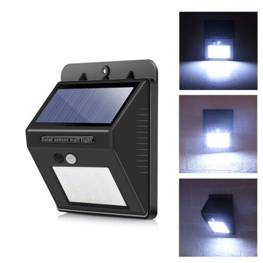 Solcellelampe LED bevegelsesfølsom Solcellelampe LED bevegelsesfølsom