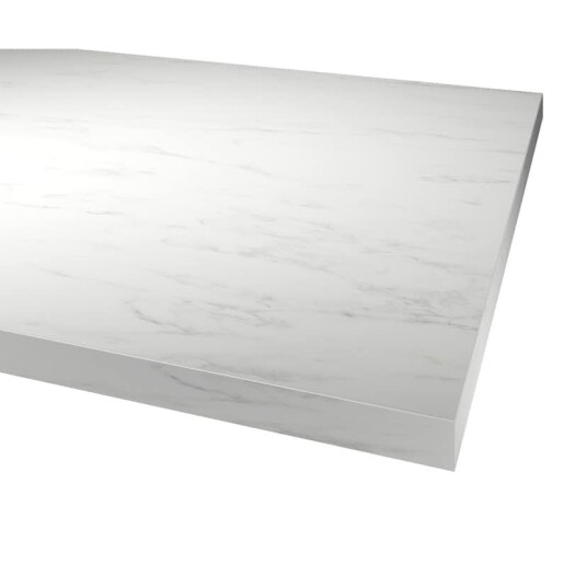 Benkeplate Fibo Laminat 627 Marble White