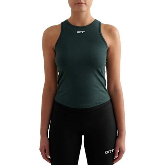Aim'n Treningstopp Soft Basic Singlet Grønn