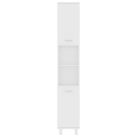 vidaXL Baderomsskap hvit 30x30x179 cm sponplate