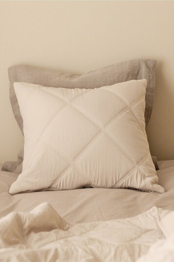 &Home   Putetrekk Heaven Check   Beige