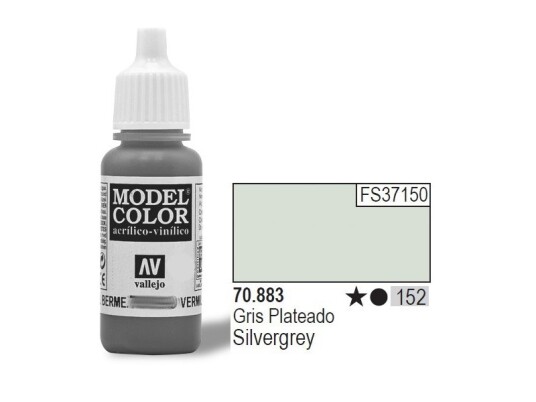 Vallejo Modellfarge Sølvgrå Matt 17Ml 70883