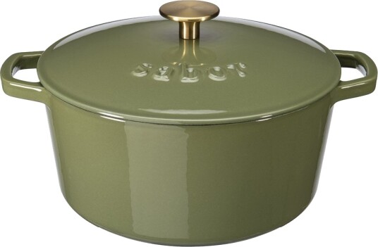 Sabor Støpejernsgryte 4,4L forever olive Sabor Støpejernsgryte 4,4L forever olive