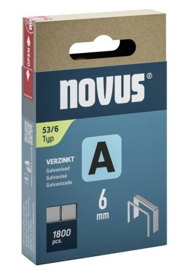 Novus Fintrådsstifter A Type 53 6Mm 1800 Stk 042-0773