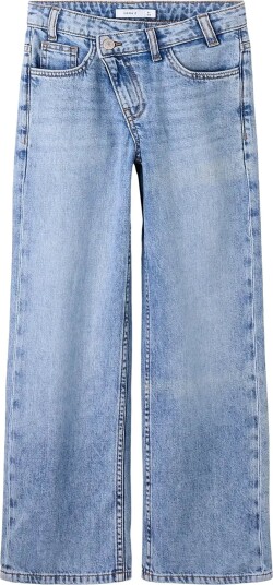 Name It Nkfrose Wide Asym Closure Jeans 2244 Bp Blue 116