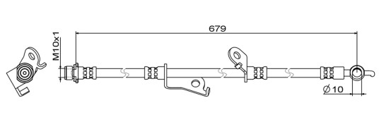 Bremseslange METZGER 4111887 Bremseslange METZGER 4111887