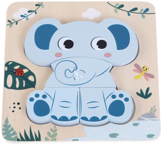 Kinder And Kids Trepuslespill 4 Brikker 18 Mnd+ Elefant