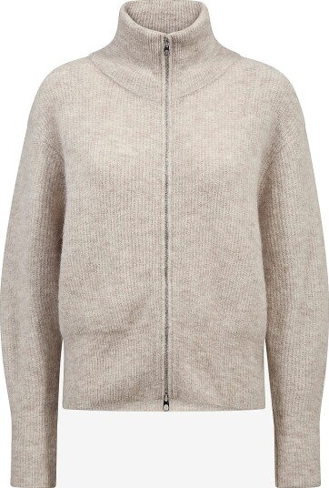 MOS MOSH Kardigan MMThora Knit Zip Cardigan Beige