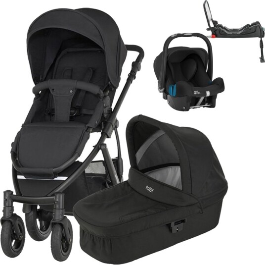 Britax Römer Nyfødtpakke Britax Smile 2 Inkl. Bag + Bilstol BabySafe SHR II Inkl. Base
