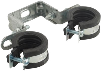 Walraven Duplo Ksb1 32 35Mm   Elforzinket Dobbelt Rørbøjle Med Epdm
