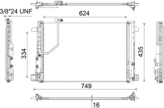 MAHLE AC 786 000P Kondensator, klimaanlegg