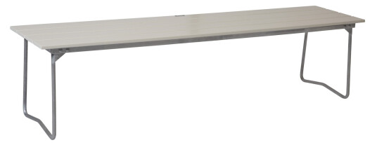 Grythyttan Stålmöbler Bänk 9 Vitlackad ek/galvat 170 cm Hvit