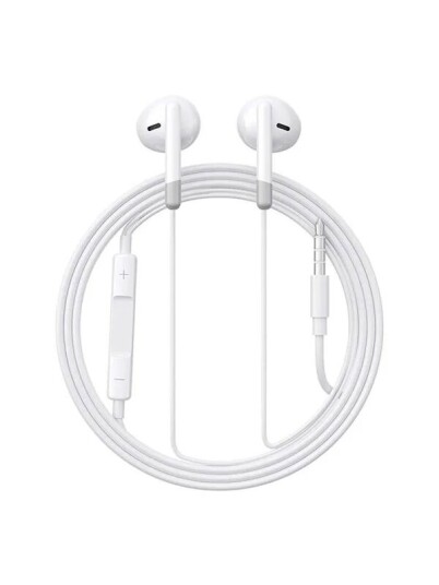 Joyroom Wired Earphones JR-EW01 Half in Ear (White) Joyroom Wired Earphones JR-EW01 Half in Ear (White)