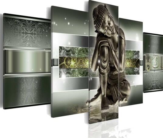 Bilde Sleeping Buddha In Greens 100x50 Artgeist sp. z o. o.