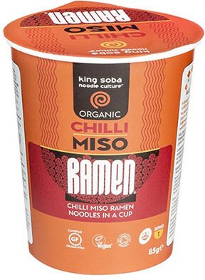 King Soba Chili Miso Ramen Øyeblikkelig Kopp Øko - 85 g