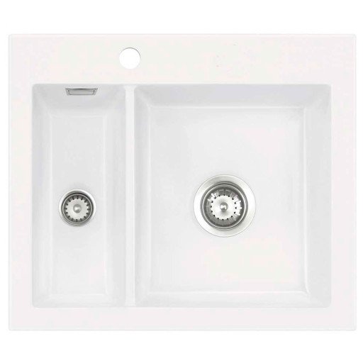 Lavabo Mera 60 kjøkkenvask 59,5 x 51cm, hvit Lavabo Mera 60 kjøkkenvask 59,5 x 51cm, hvit