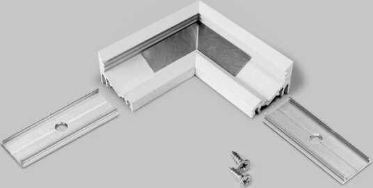 Topmet Profilsamler CORNER10 90GRAD   Hvit lakkert