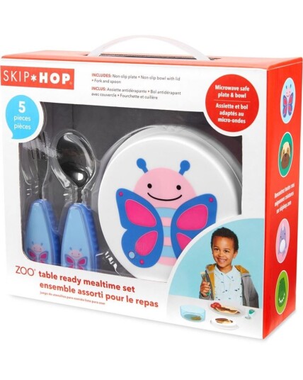 Skiphop SKIP HOP Spisesett Barn 5 deler Sommerfugl