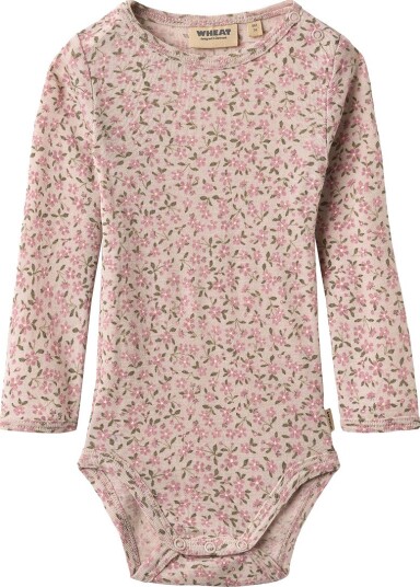 Wheat Body I/e Ull Lucca Pale Lilac Blomster Wheat 74 Langermet Body Lilla Rosa Wheat Body I/e Ull Lucca Pale Lilac Blomster Wheat 74 Langermet Body Lilla Rosa