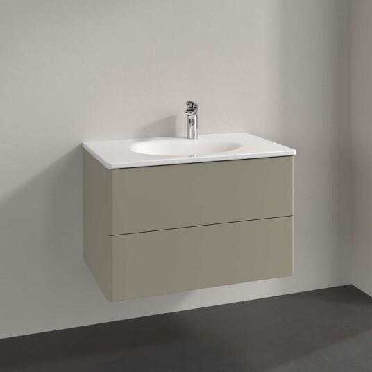 Villeroy & Boch Antao Servantskap med 2 skuffer 78,8x49,6x50,4 cm u/lys Steingrå Matt Villeroy & Boch Antao Servantskap med 2 skuffer 78,8x49,6x50,4 cm u/lys Steingrå Matt