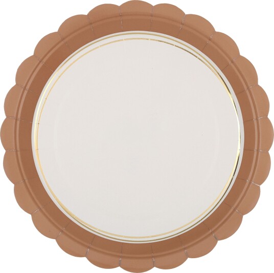 Santex Papptallerkener Mocha 6-pakning 9317 0-115