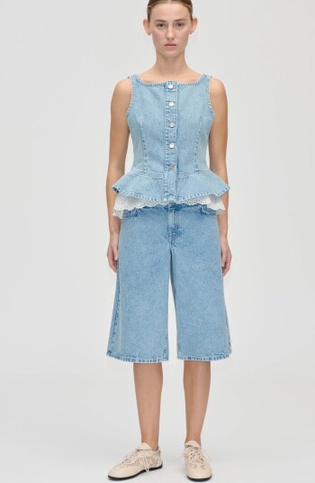 STINE GOYA 2514 Light Wash Denim Logoed Loop   Blue   28