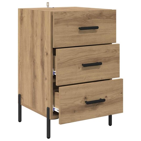 Nattbordskap artisan eik 40 x 40 x 66 cm Konstruert tre