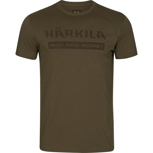 Härkila Logo S/S T-Shirt Willow Green M, Willow Green