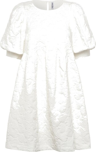 Pieces Pcabba 2/4 Short Dress Wvn D2D   White   L