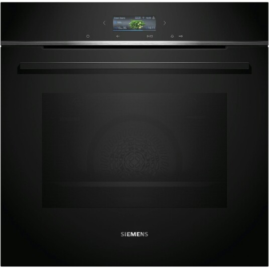 Siemens iQ700 Innbyggingsovn 71L med Pyrolyse og Smart App Kontroll, Svart