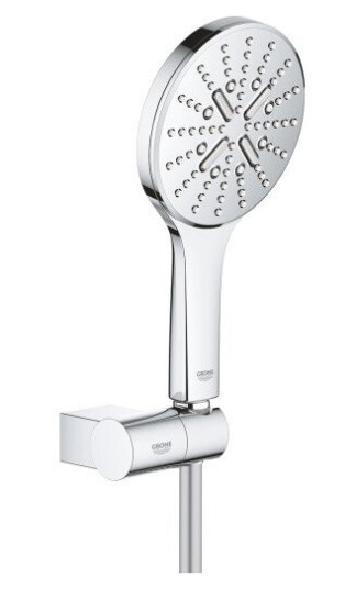 Grohe Rainshower SmartActive 130 Med holder/slange, 3 stråletyper, Krom
