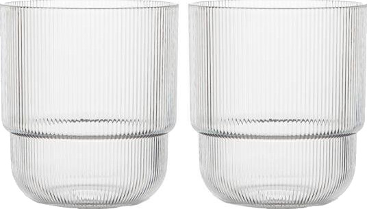 Sagaform Billi vannglass 40 cl 2 stk